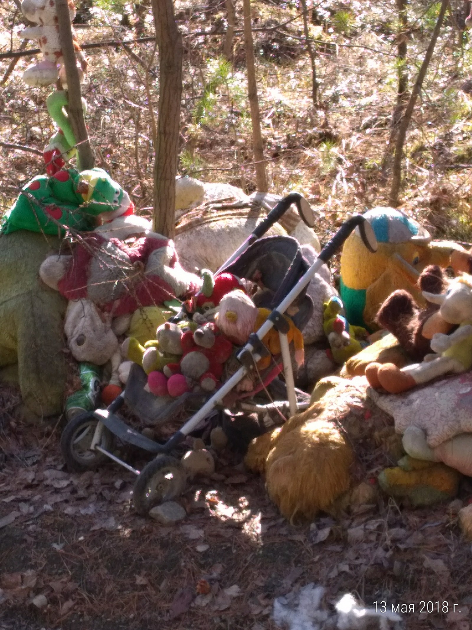 What for? - My, Forest, Oddities, Longpost, Soft toy, Toys, Kids toys, Dump, Fuck aesthetics