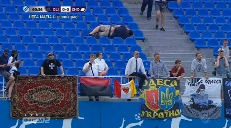 Regular match in Ukraine - Football, Carpet, Men, Stadium