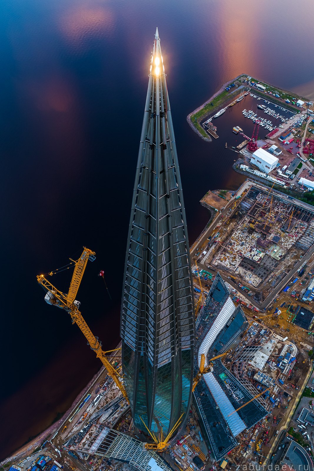 Burn, burn, my star! - , Lakhta Center, Saint Petersburg, Quadcopter, The photo, Longpost