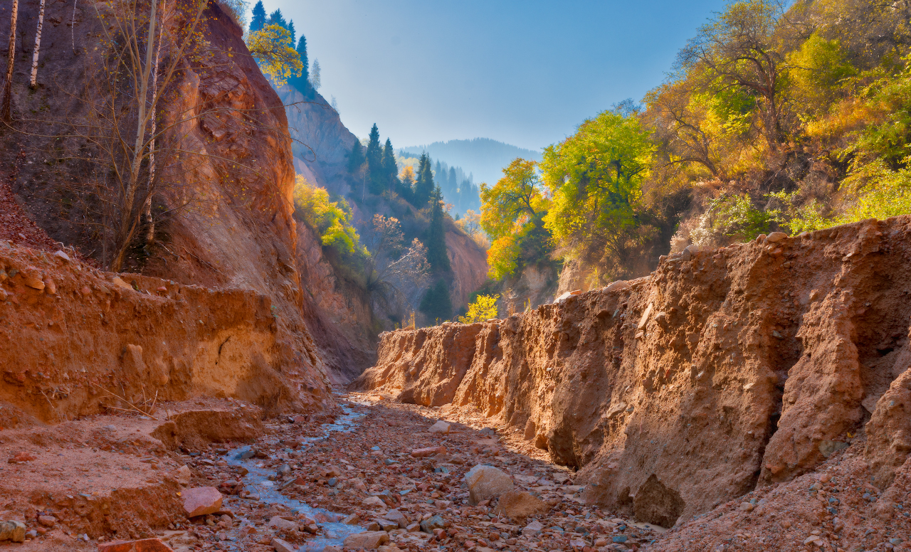 minicanyon - My, Almaty mountains, , 18-55 kit, Панорама, Autumn, Nature