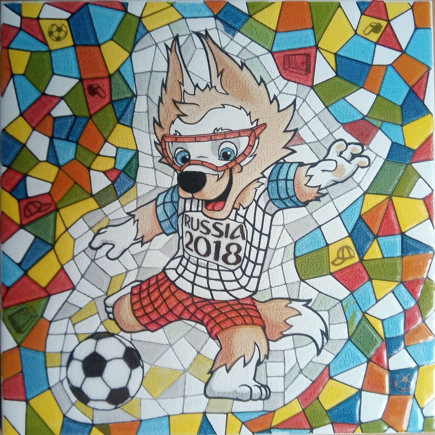 Tiles World Cup 2018 - My, 2018 FIFA World Cup, Zenith, Tile, The photo