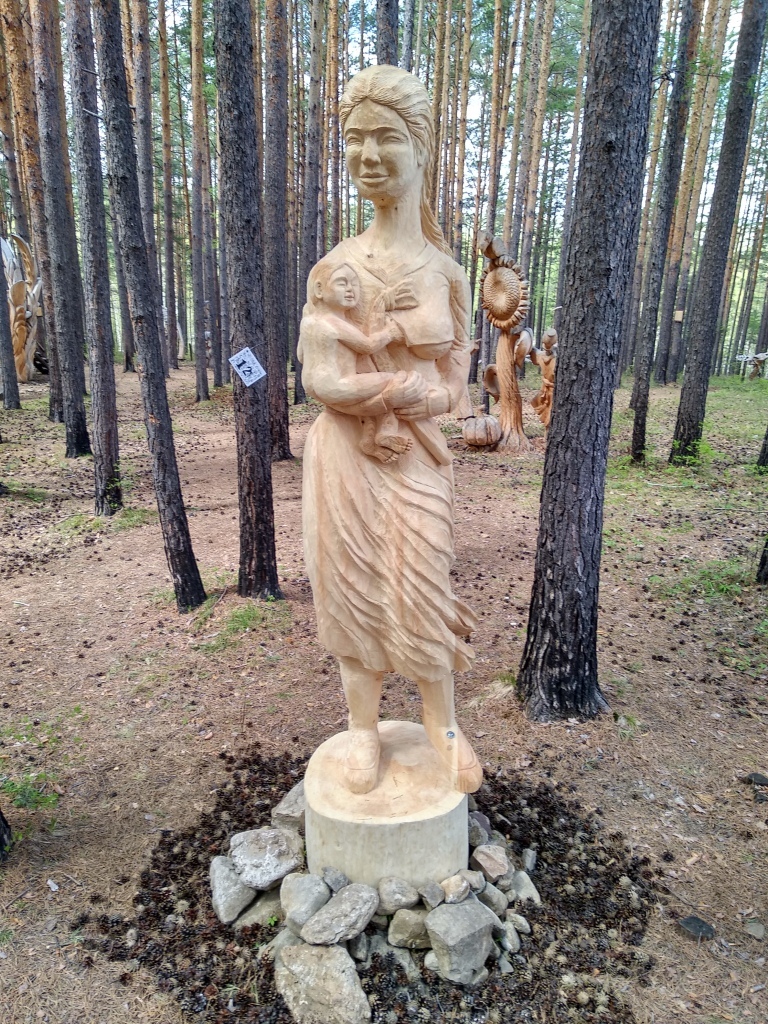 Lukomorye 2018 - Festival of Wooden Sculptures - My, Lukomorye, Wood sculpture, Irkutsk, The festival, Art, Animals, Holidays, Nature, Longpost