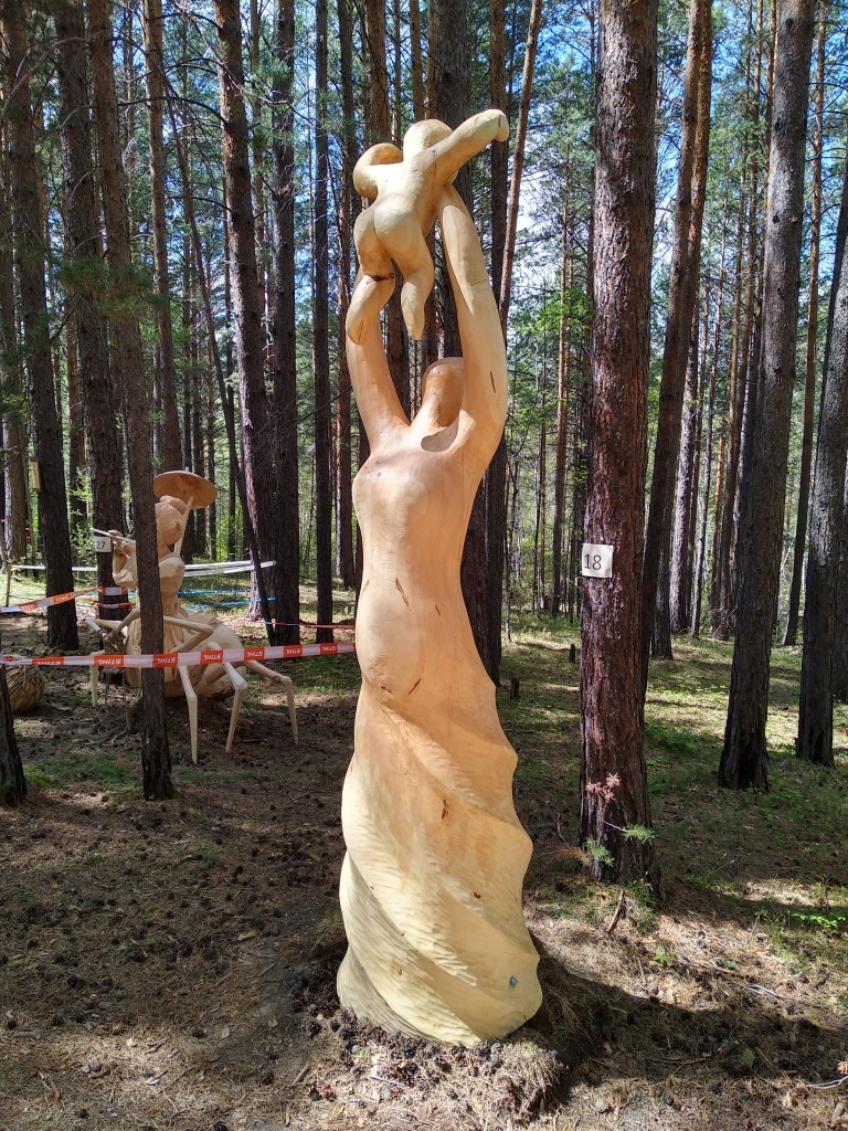 Lukomorye 2018 - Festival of Wooden Sculptures - My, Lukomorye, Wood sculpture, Irkutsk, The festival, Art, Animals, Holidays, Nature, Longpost