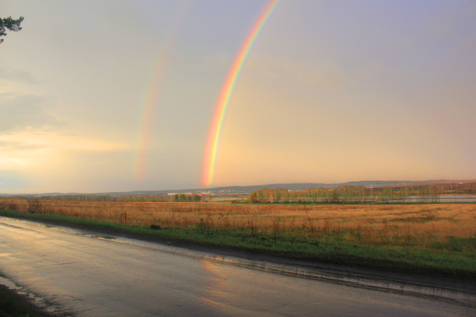 Rainbow. - My, The photo, Canon, Rainbow, Double Rainbow, After the rain, Yekaterinburg, Longpost