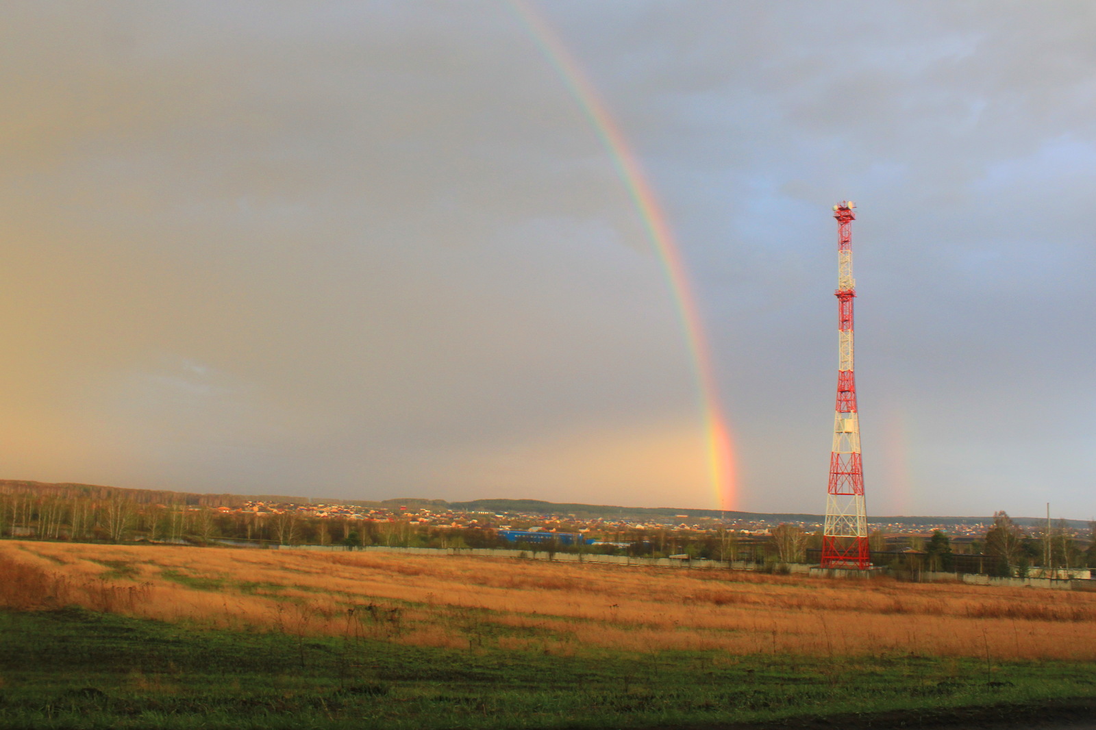 Rainbow. - My, The photo, Canon, Rainbow, Double Rainbow, After the rain, Yekaterinburg, Longpost