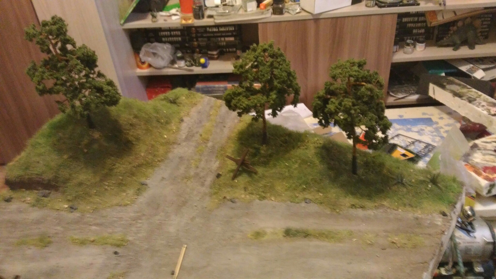 A little bit of everything. Part 3. Stand. - My, Modeling, Stand modeling, Diorama, BTT, 1:35, Longpost