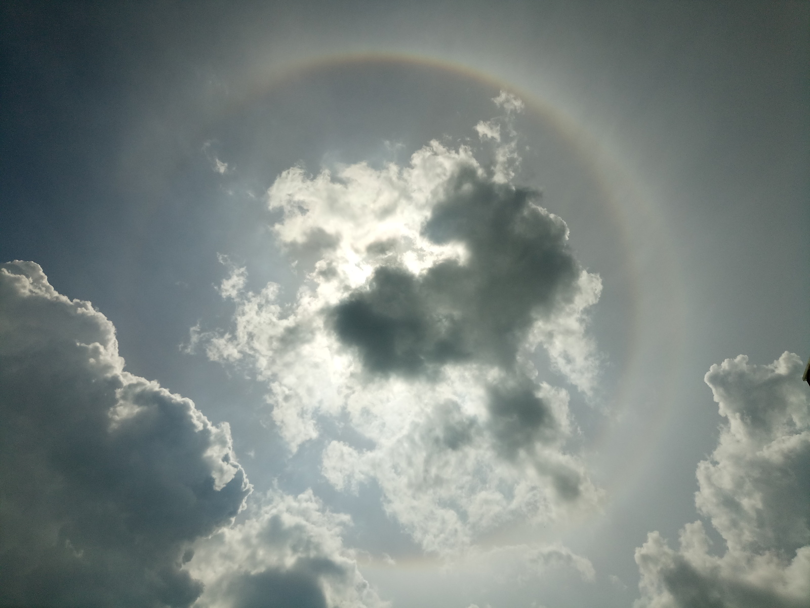 ring rainbow - My, , The photo, Sky, Longpost