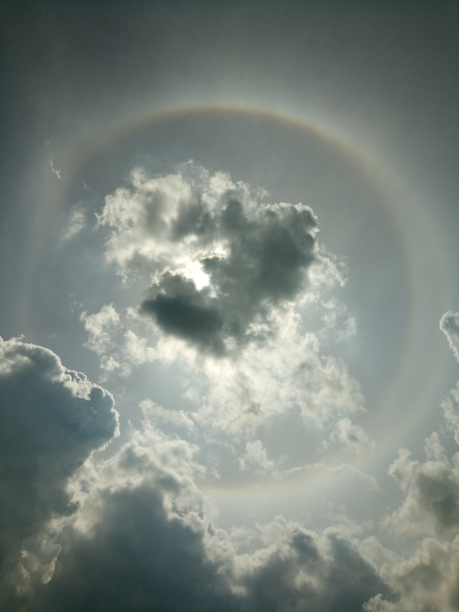 ring rainbow - My, , The photo, Sky, Longpost