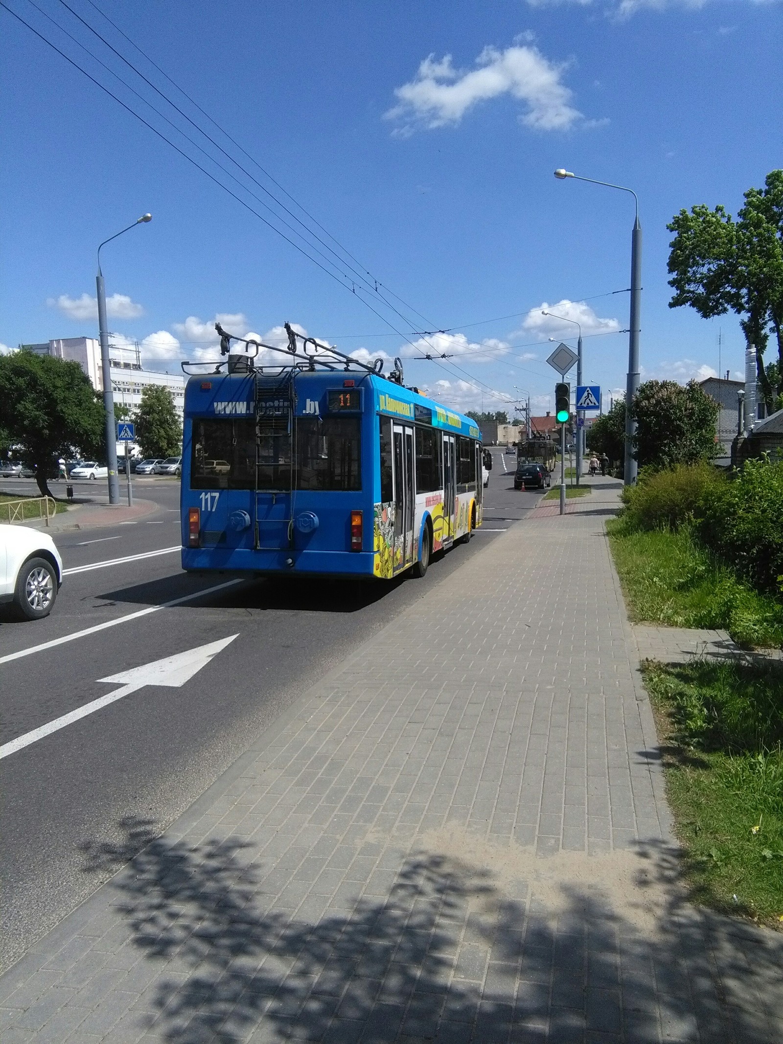 Работа водителем троллейбуса. Бывает и так... - Моё, Троллейбус, Работа, Гродно, ДТП, Длиннопост