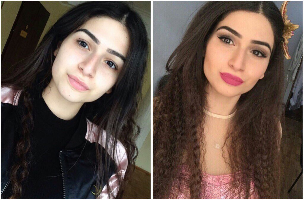 Before and after makeup - Girls, Beautiful girl, Face, It Was-It Was, Makeup, Naturalness, A selection, Longpost