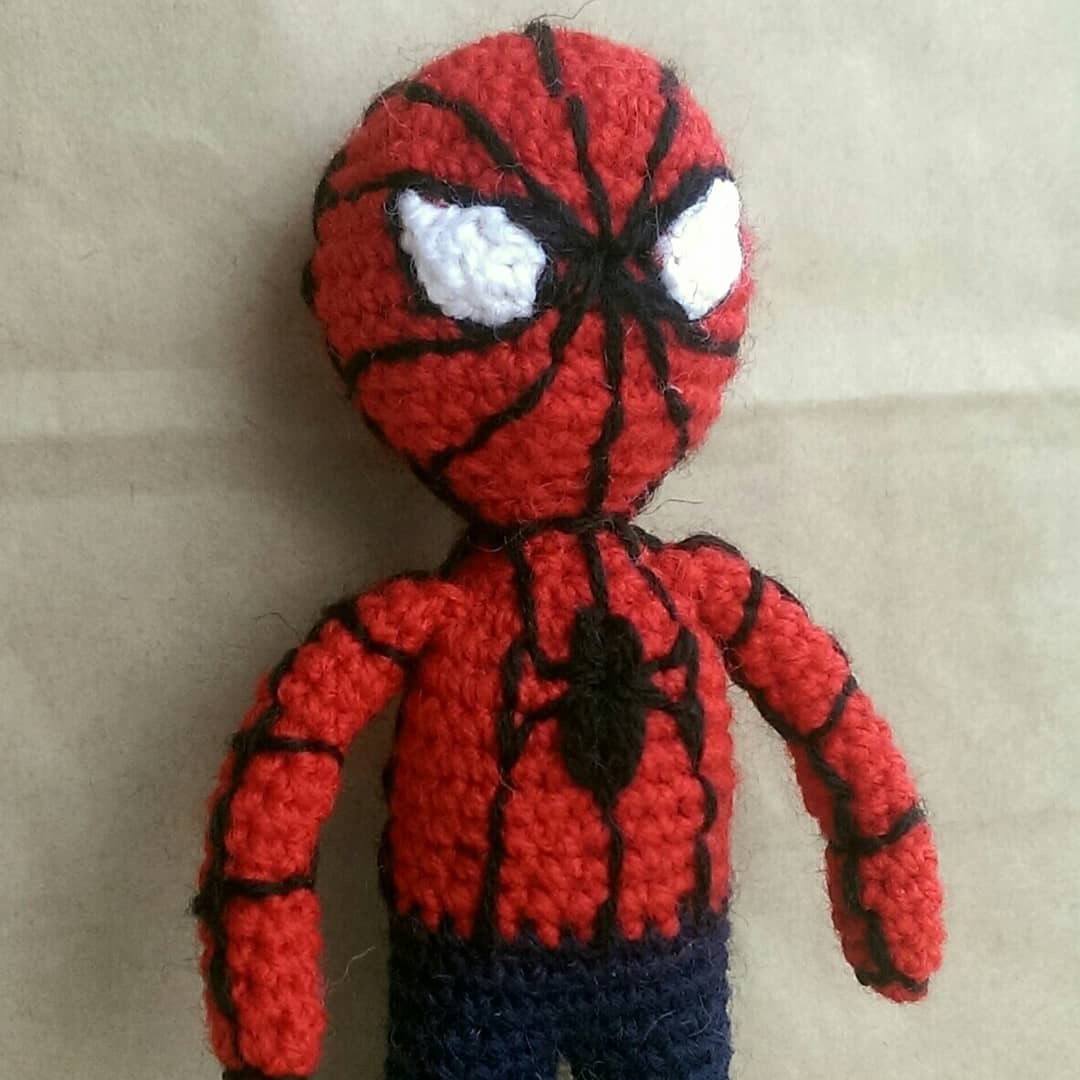 Baby Spiderman - My, Spiderman, Amigurumi, Needlework, Marvel