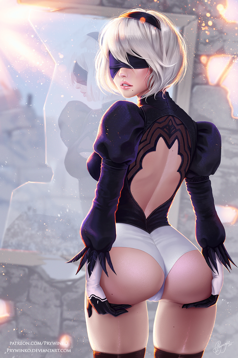 2B nier - NSFW, NIER Automata, Drawing, Girls, Cameltoe, Games, Longpost