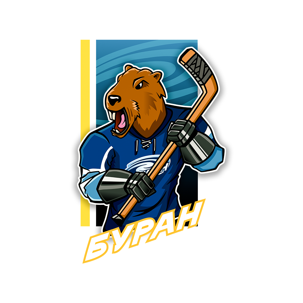 Ice hockey club mascot - Hockey, Art, My, Vector graphics, Mascot