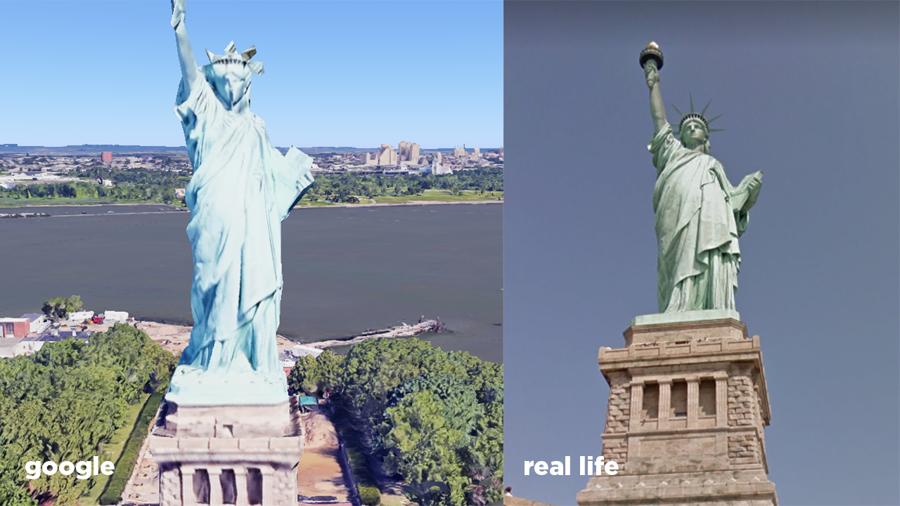 Landmarks of the countries from Google - Google, Versus, Longpost, Vs, sights, Google earth