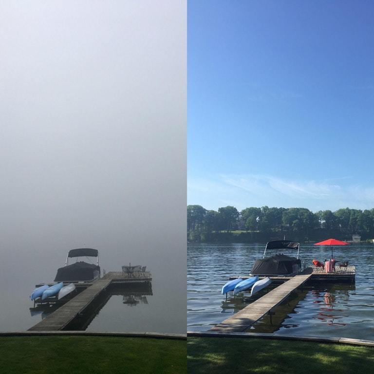 9 am and 11 am - The photo, Fog, Morning, Beautiful