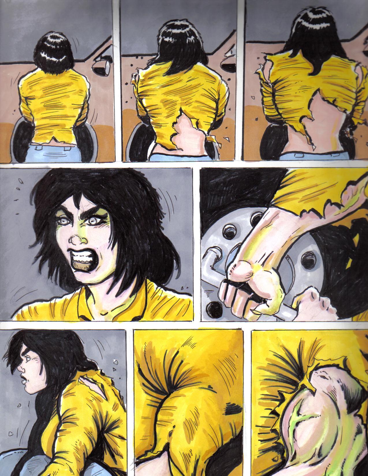 Comic Alternate Reality - Comics, Strong girl, , FMG, Art, She-Hulk, Hulk, , Longpost