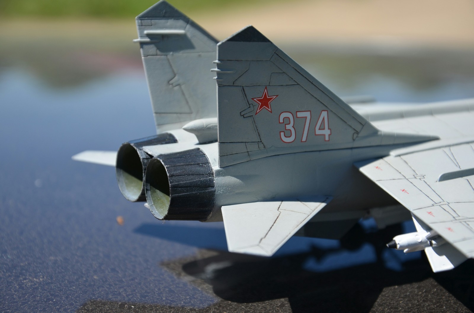 MiG-31 from a star scale 1\72 - My, Stand modeling, , MiG-31, Models, Hobby, Aviation, Longpost