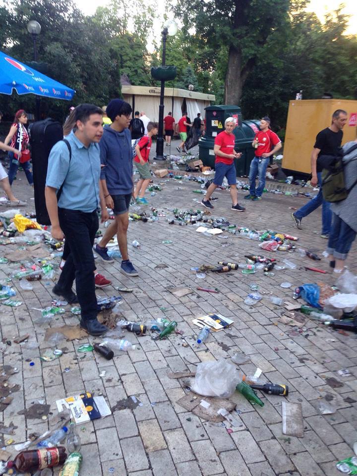 Kyiv after the Champions League final. I hope the World Cup won't be worse - Kiev, Football, Longpost