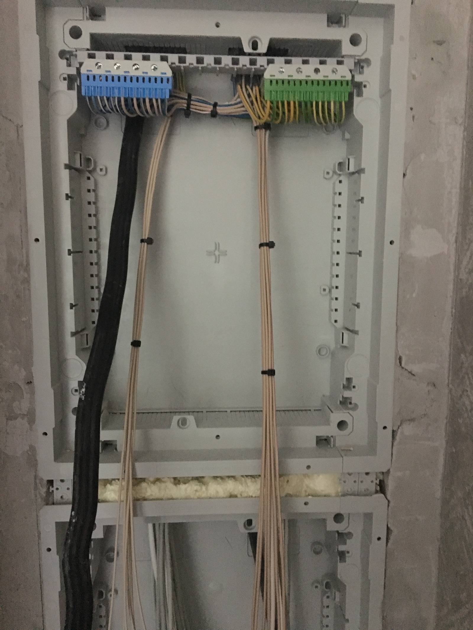 Assembly and connection of the apartment shield (Part 2) - My, Electrician, Longpost, With your own hands, Installation of the switchboard, Wiring