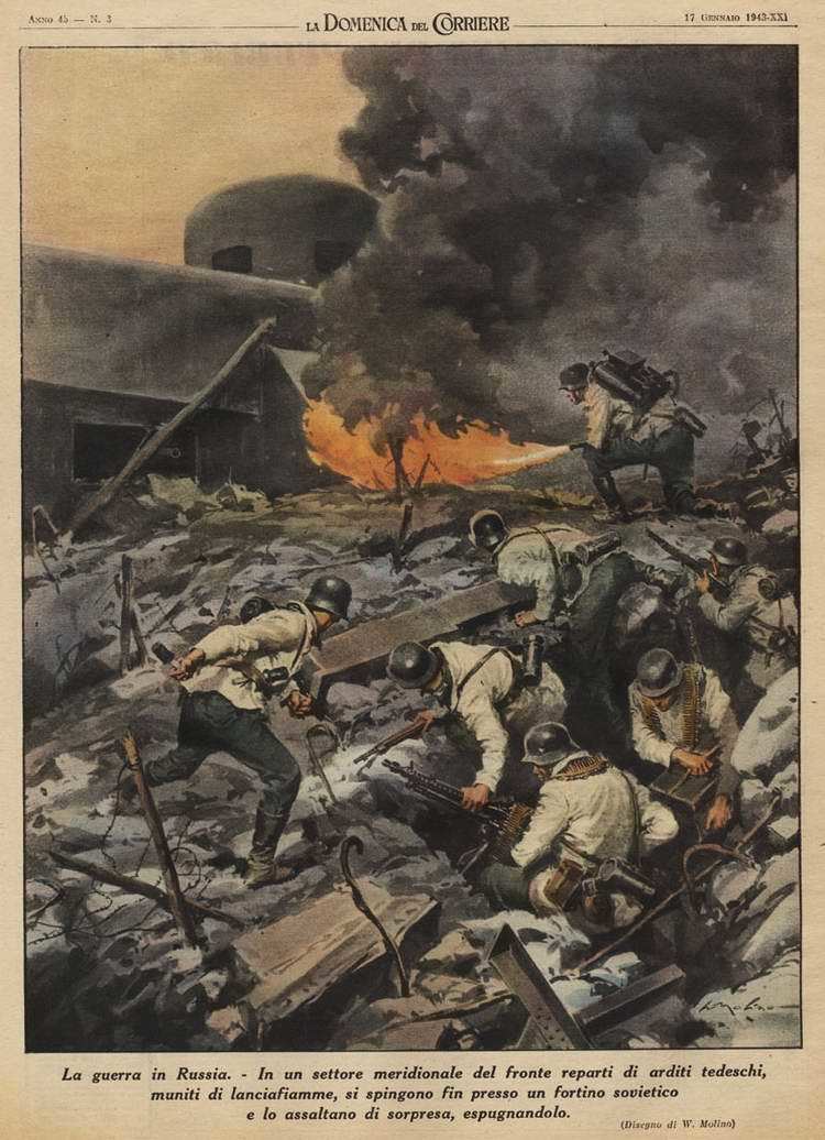 Italian propaganda about the battles on the Eastern Front - Propaganda, Italy, , Magazine clippings, Story, The Second World War, Longpost, Clippings from newspapers and magazines