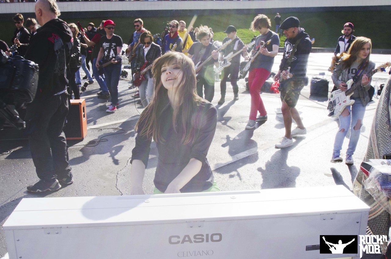 A rock flashmob in honor of 30 Seconds to Mars took place in Moscow - Moscow, Flash mob, , 30 seconds to mars, Video, Rock, Music, Longpost