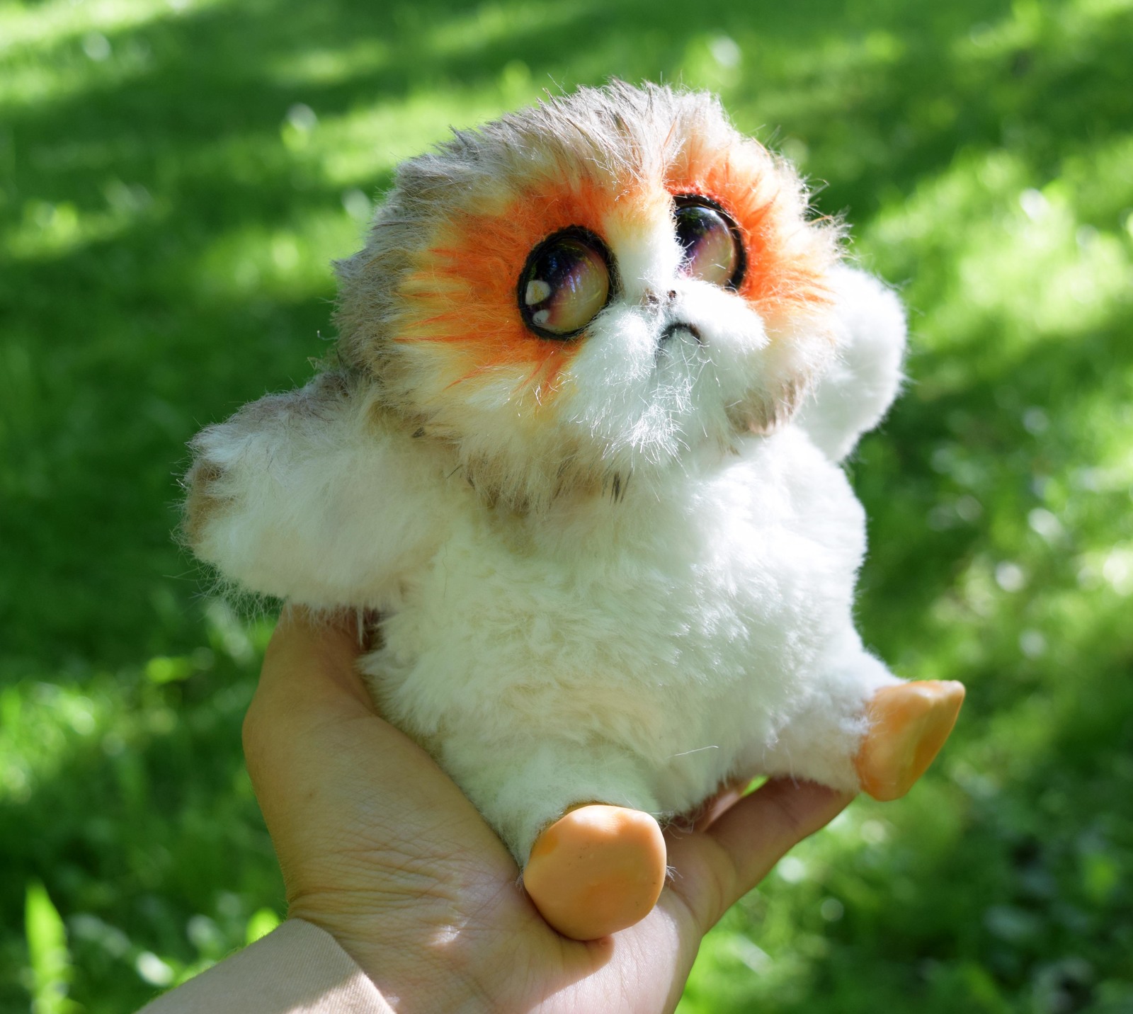 Baby Porg - Моё, Handmade, Мягкая игрушка, Порги, Рукоделие без процесса, Авторская игрушка, Ручная работа, Длиннопост