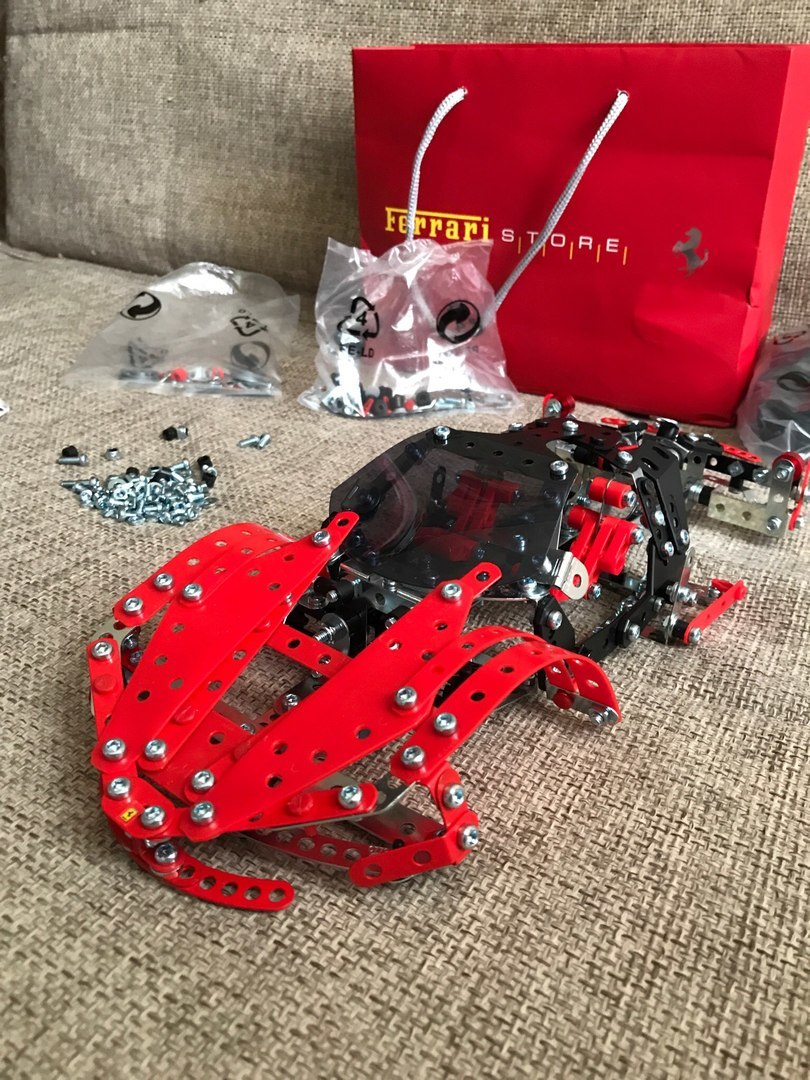 Ferrari LaFerrari от Meccano - Моё, Ferrari, Laferrari, Конструктор, Модели, Длиннопост