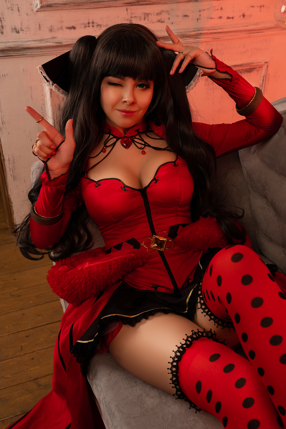 Tohsaka Rin! - NSFW, Tohsaka rin, Fate grand order, Disharmonica, Cosplay, Beautiful girl, , Anime, Longpost