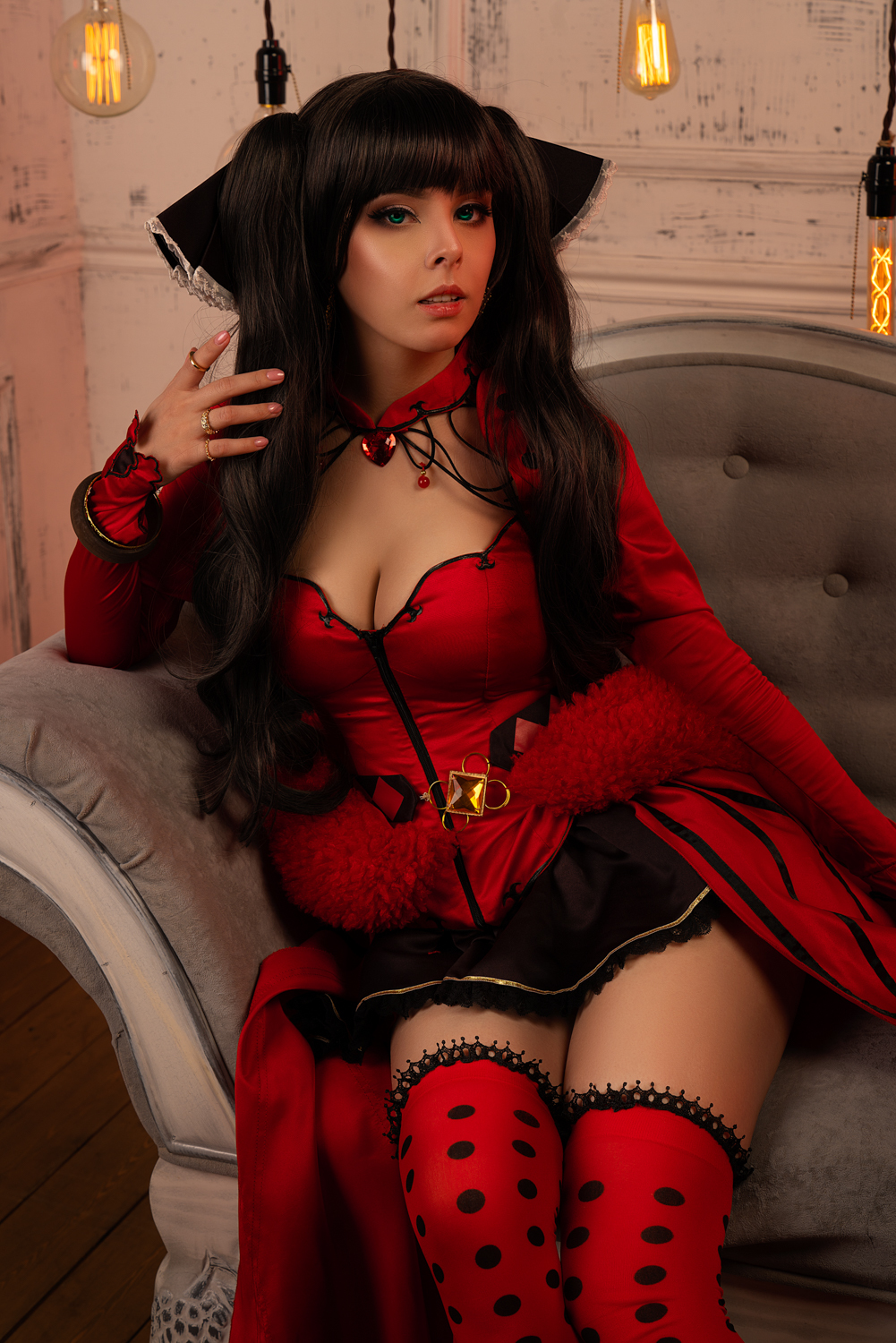 Tohsaka Rin! - NSFW, Tohsaka rin, Fate grand order, Disharmonica, Cosplay, Beautiful girl, , Anime, Longpost