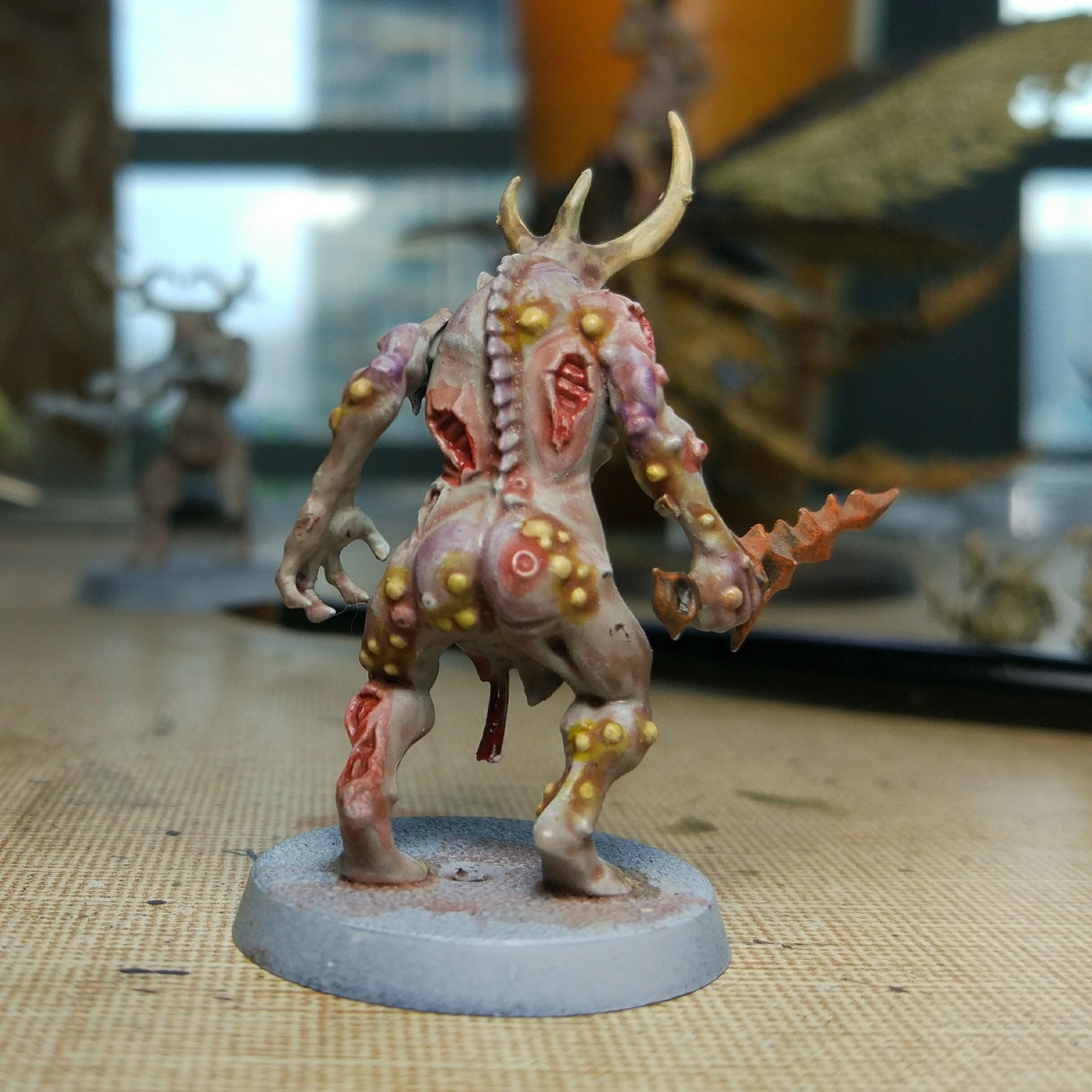 Experiments on Plaguebearers (Pattern No. 3) - My, Wh miniatures, Warhammer 40k, Painting miniatures, Nurgle, Miniature, Longpost