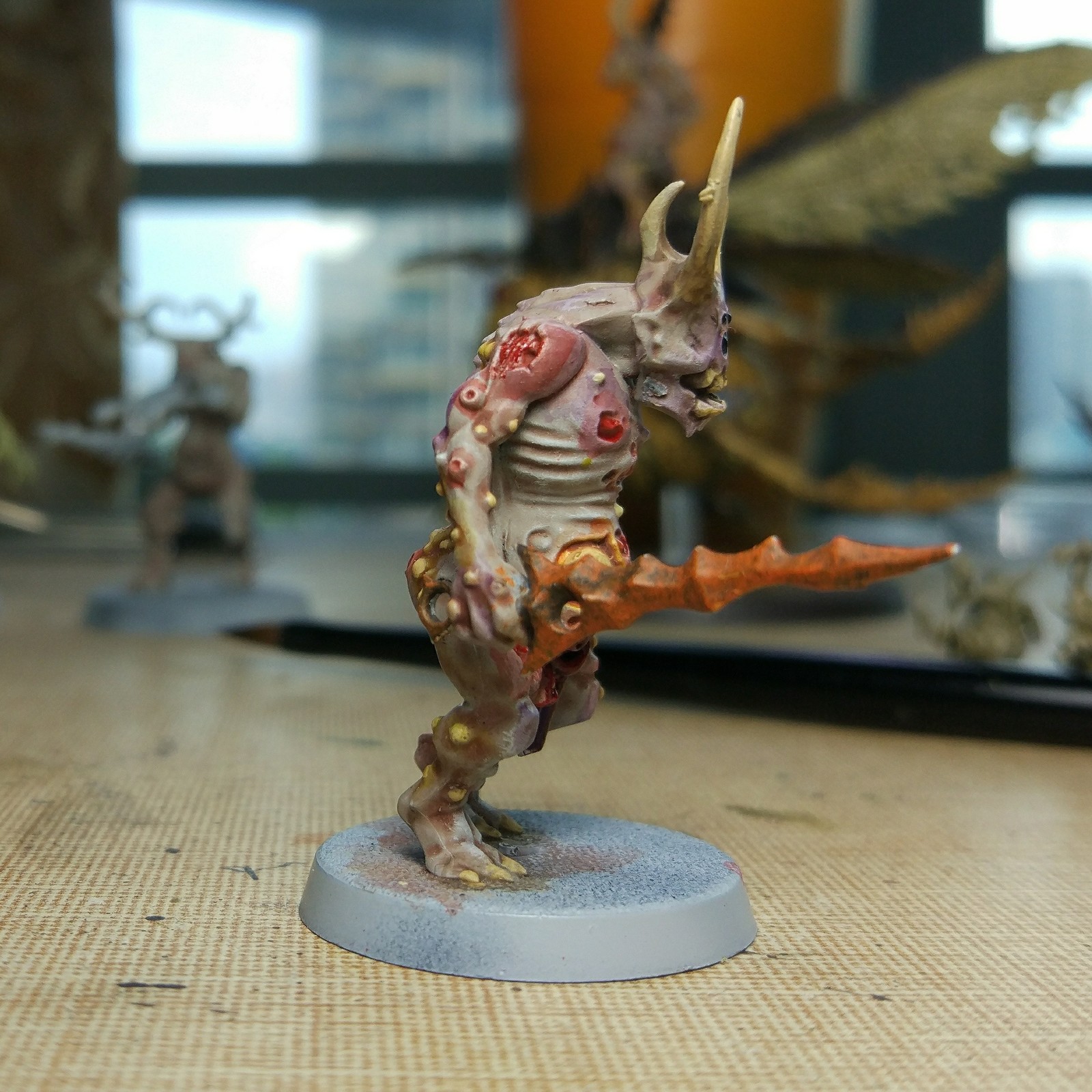 Experiments on Plaguebearers (Pattern No. 3) - My, Wh miniatures, Warhammer 40k, Painting miniatures, Nurgle, Miniature, Longpost