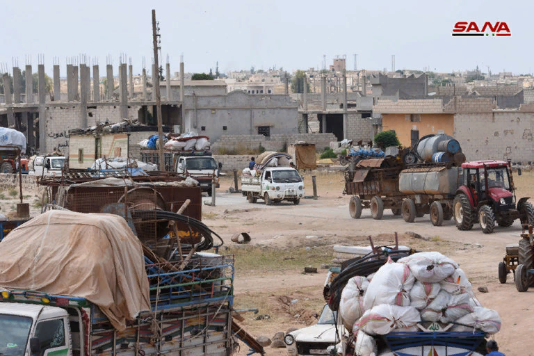 More than 500 people returned to their homes around the Abu Duhur airbase - Politics, War in Syria, Translation, Airbase, Longpost