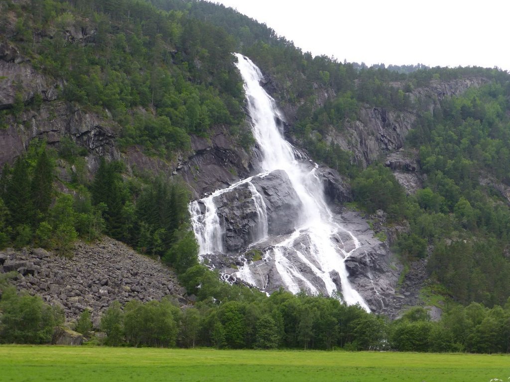 Norway - Norway, The mountains, Nature, The photo, River, Bridge, Longpost