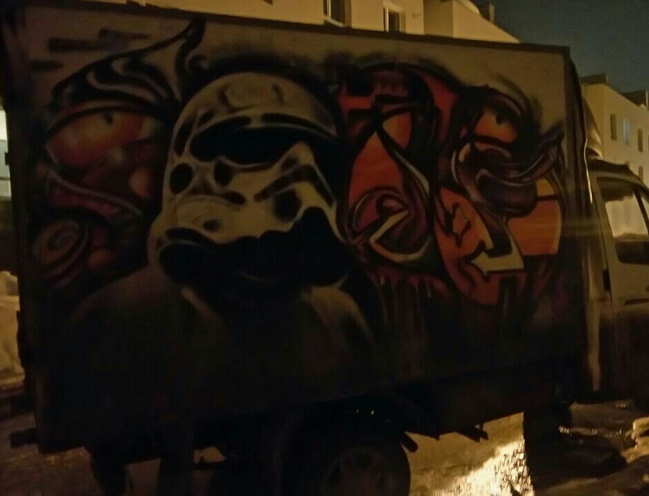 Stormtrooper - Star Wars, Gazelle, Samara, Graffiti