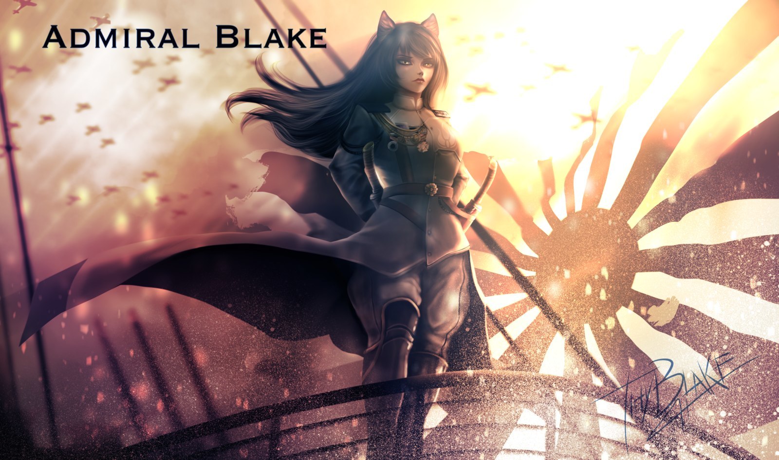 RWBY - Anime art, Anime, RWBY, Ruby rose, Blake belladonna, Yang xiao long, Weiss schnee, Thyblake, Longpost