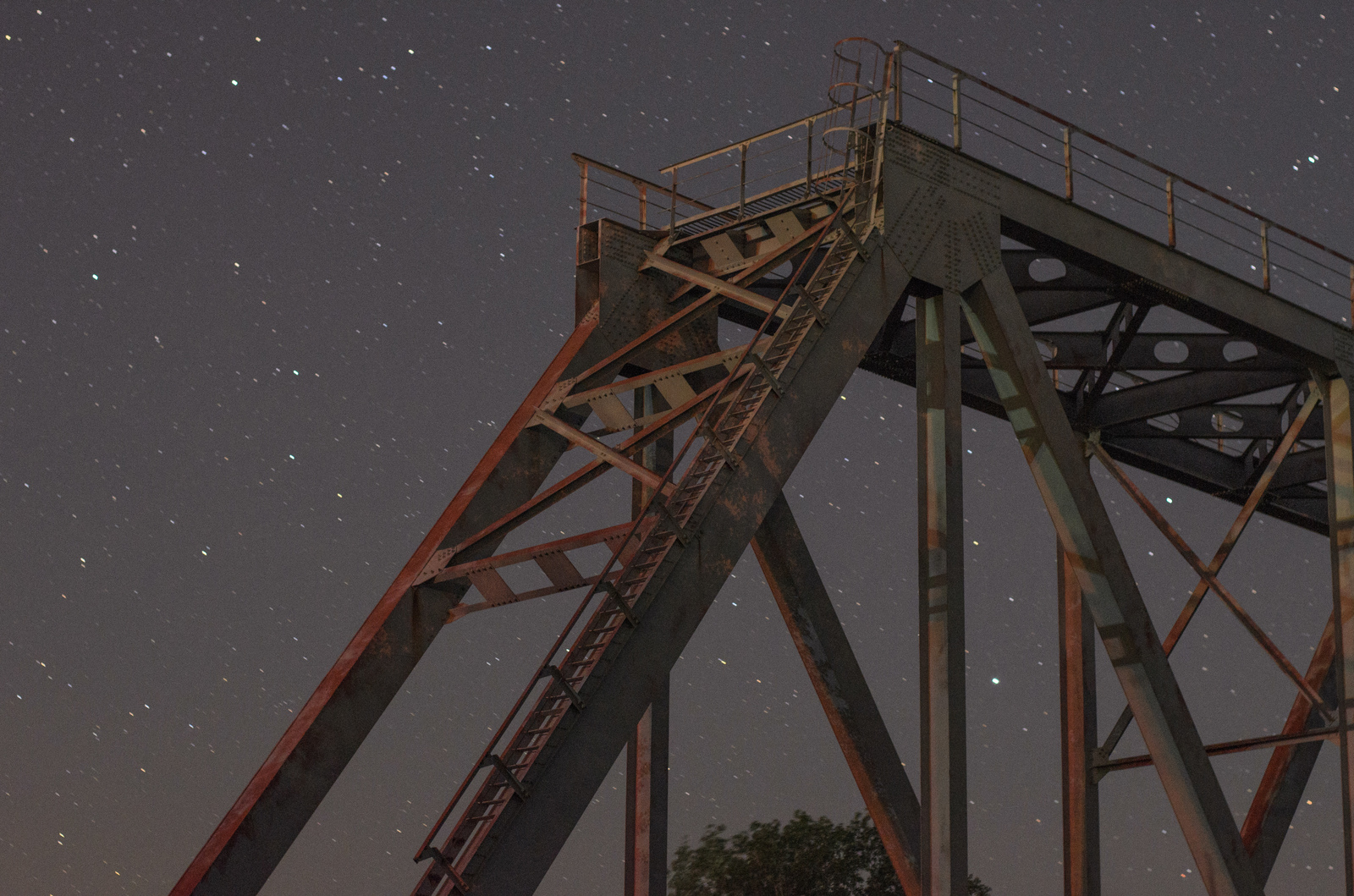 Bridge in the night - My, Night shooting, Nikon, Stars, Bridge, Stars