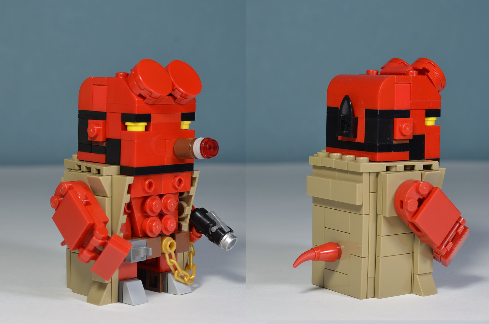 Helboy from Lego - My, Helboy 3, Lego, Video, Longpost, Brickheadz