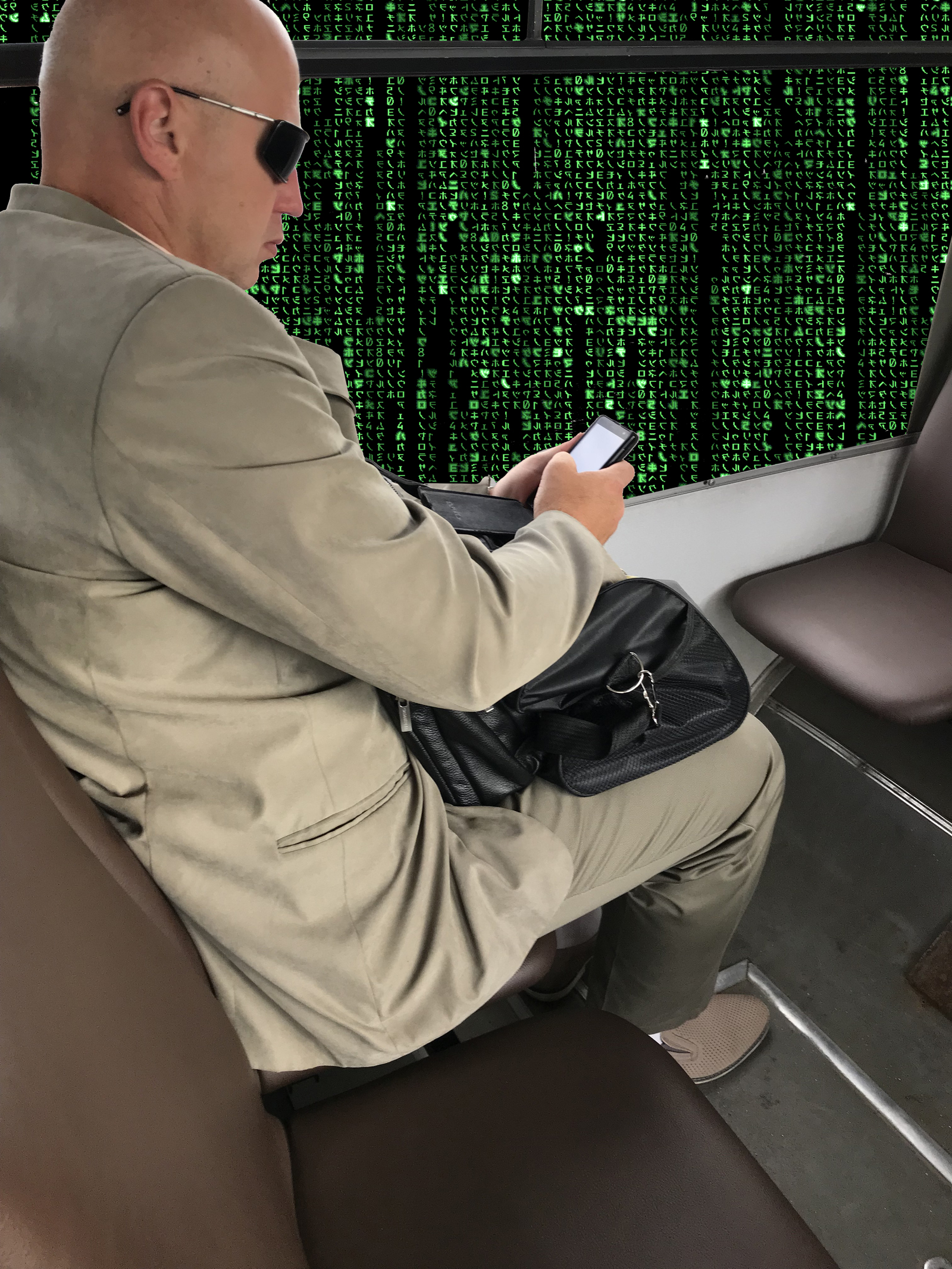 Driver, stop at the next matrix! - My, Bus, Matrix, I'm an artist - that's how I see it