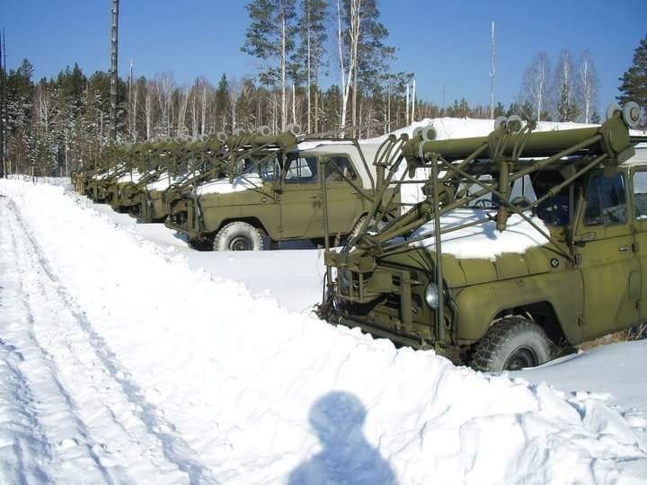 Equipment in storage, view in winter))) - My, , Russian army, Longpost, Army