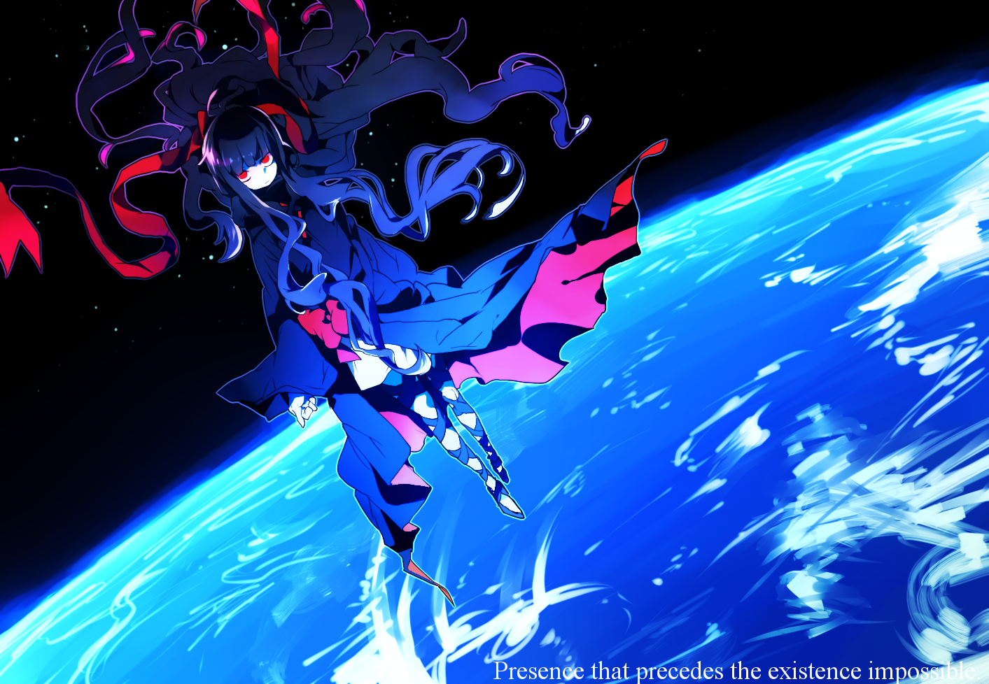 Presence that precedes the existence impossible - Аниме, Anime Art, Kagerou Project, Mekakucity Actors, Azami, Pixiv