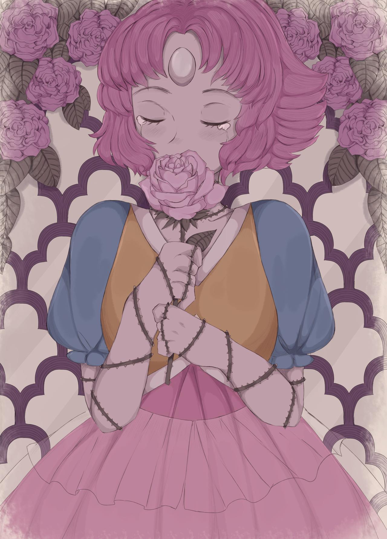 Do you love roses? - Steven universe, Pearl, Art