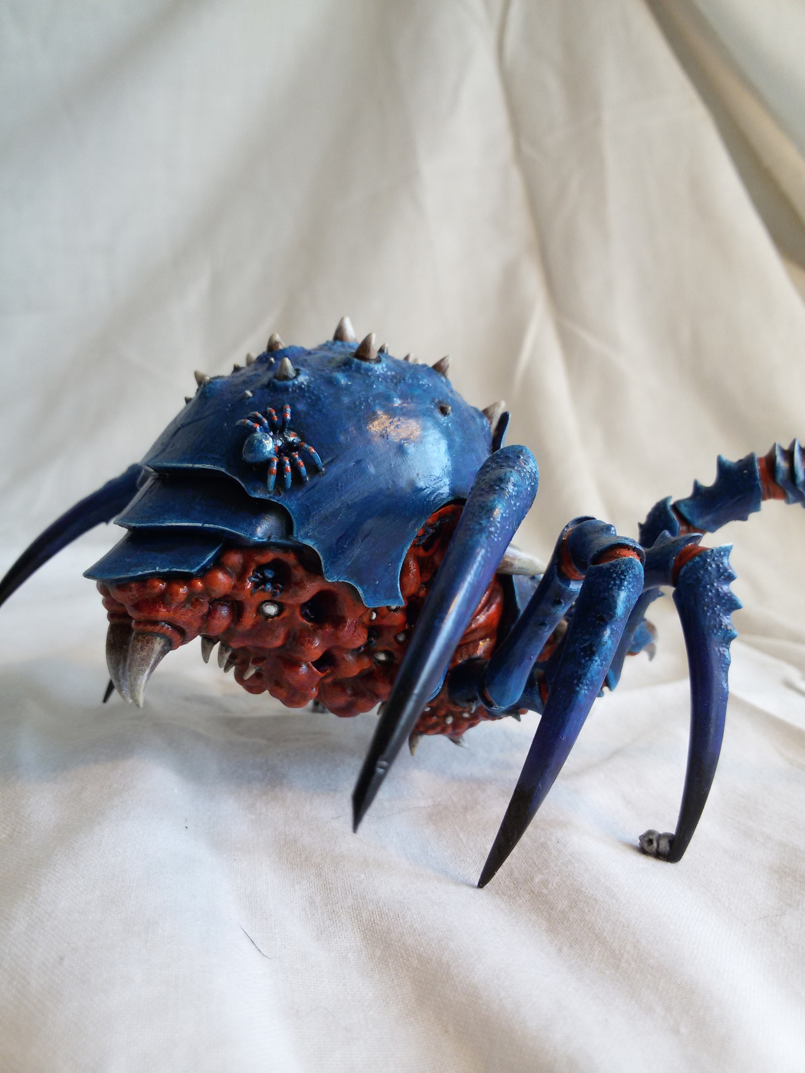 Arachnarok Spider [Warhammer Fantasy Battles] - Моё, Warhammer Fantasy Battles, Миниатюра, Покраска миниатюр, Рукоделие без процесса, Длиннопост