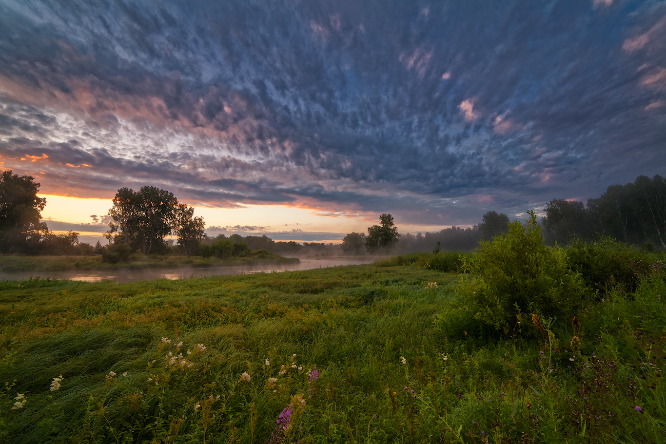 Summer morning - My, Miass River, Chelyabinsk region, Landscape, dawn, Summer