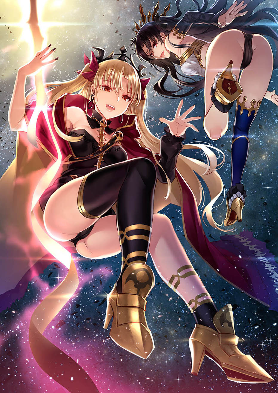 Fate Art #87 - NSFW, Аниме, Anime Art, Fate, Fate Grand Order, Ishtar, Ereshkigal, Tohsaka Rin