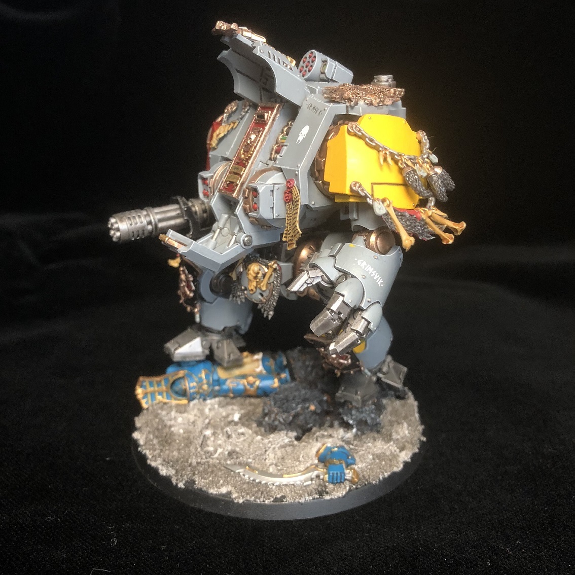 Space Wolves Redemptor Dreadnought - My, Wh miniatures, Space wolves, Adeptus Astartes, Primaris space marines, Painting miniatures, Longpost