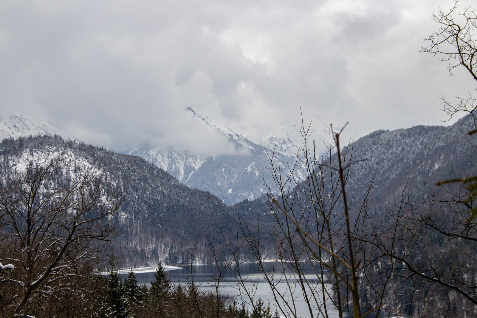 Winter Neuschwanstein - My, Fussen, Neuschwanstein, Germany, Winter, Lock, The photo, Longpost