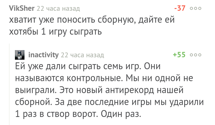 Поздравляю с хорошим началом, друзья! - Спорт, Футбол, Чемпионат мира по футболу 2018, Сборная России по футболу, Комментарии, Комментарии на Пикабу, Спор, Карма, Гифка, Длиннопост