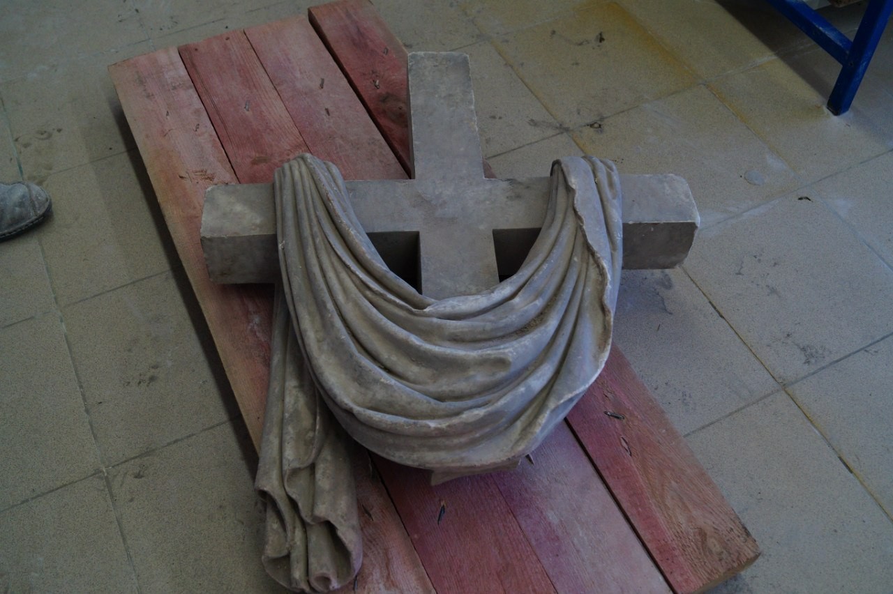 Restoration of the altar cross of the Basilica of St. - My, Marble, Stone carving, Restoration, Church, Cross, Longpost