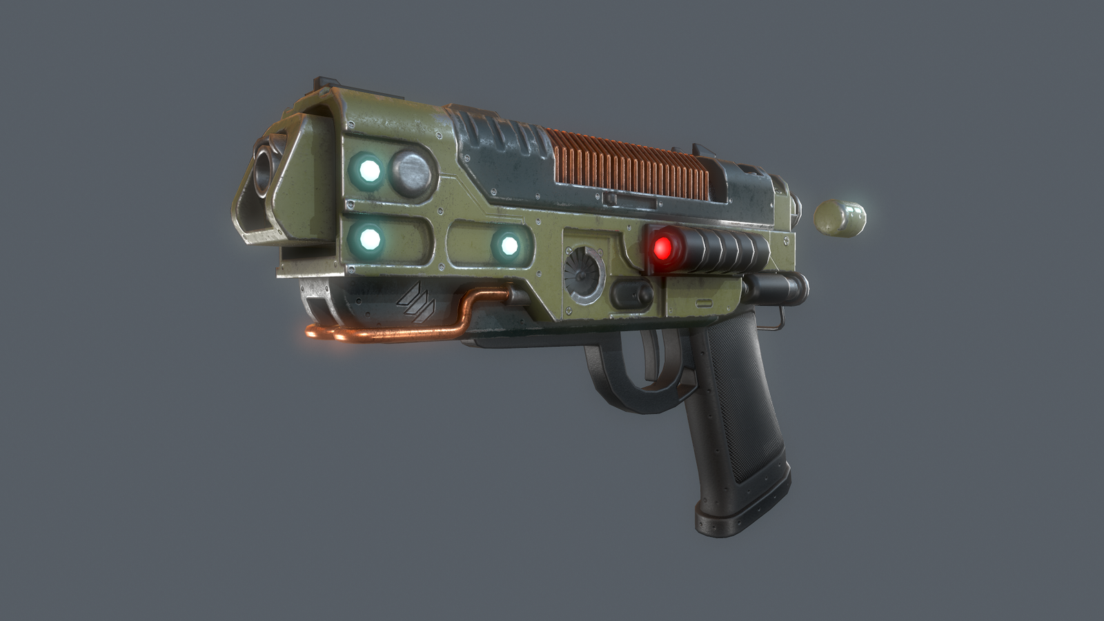 GunG - Concept, Pistols, My, Longpost, 3D