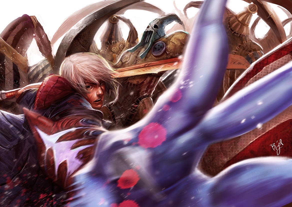 In honor of the announcement of devil may cry 5 a selection of art - Nero, Nero, Art, Games, Dmc, Devil may cry, Longpost